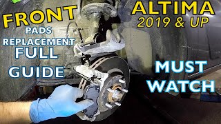 How to replace Front Brake Pads on Nissan Altima 2019 and up