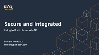 Using IAM with Amazon MSK and Easy Stream Processing with Amazon Kinesis Data Analytics