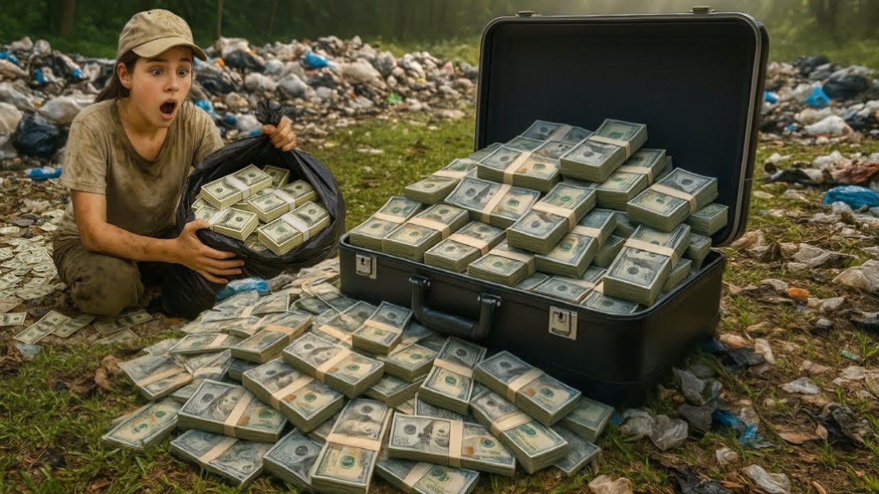 Full video:luckiest trash collector of the year-Girl unexpectedly discovers billions at the landfill