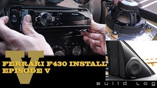 In episode five of our ferrari f430 installation, we install the
speakers, tweeters and new stereo, pioneer deh-80prs!!! parts used
below... music by lak...