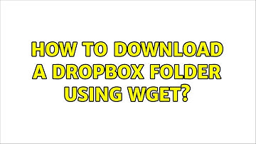 How to download a dropbox folder using wget?