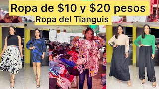 Ropa de Tianguis de $10 y $20 pesos  Acompáñame a buscar las gangas