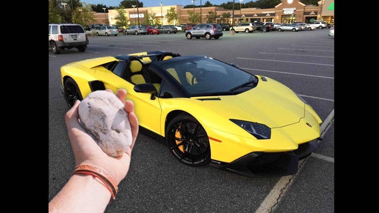 Ready go to ... https://youtu.be/HjdqxkVtyKQ [ Karen throws rock at a lamborghini...]