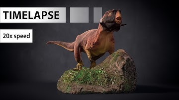 Psittacosaurus / BLENDER TIMELAPSE