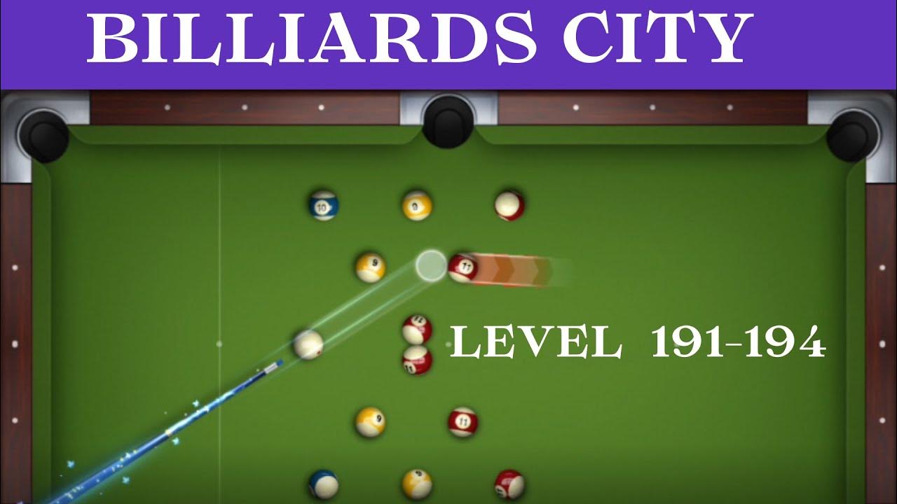 Billiards City Levels 191194 YouTube