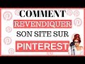 Revendiquer son site sur pinterest shopify