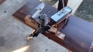 OS .46LA control line stunt engine test run