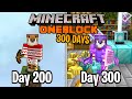 I Spent 300 Days in Minecraft ONE BLOCK