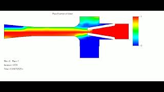FLOEFD & SolidWorks Ejector Flow  Simulation Mass Fraction of Water