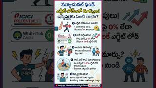మ్యూచువల్ ఫండ్ రూల్స్ మార్పు! లాభమా? 📉Mutual Fund Exit Load Changes!