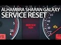 How to reset service reminder in Sharan Galaxy Alhambra (inspection VW Ford Seat)