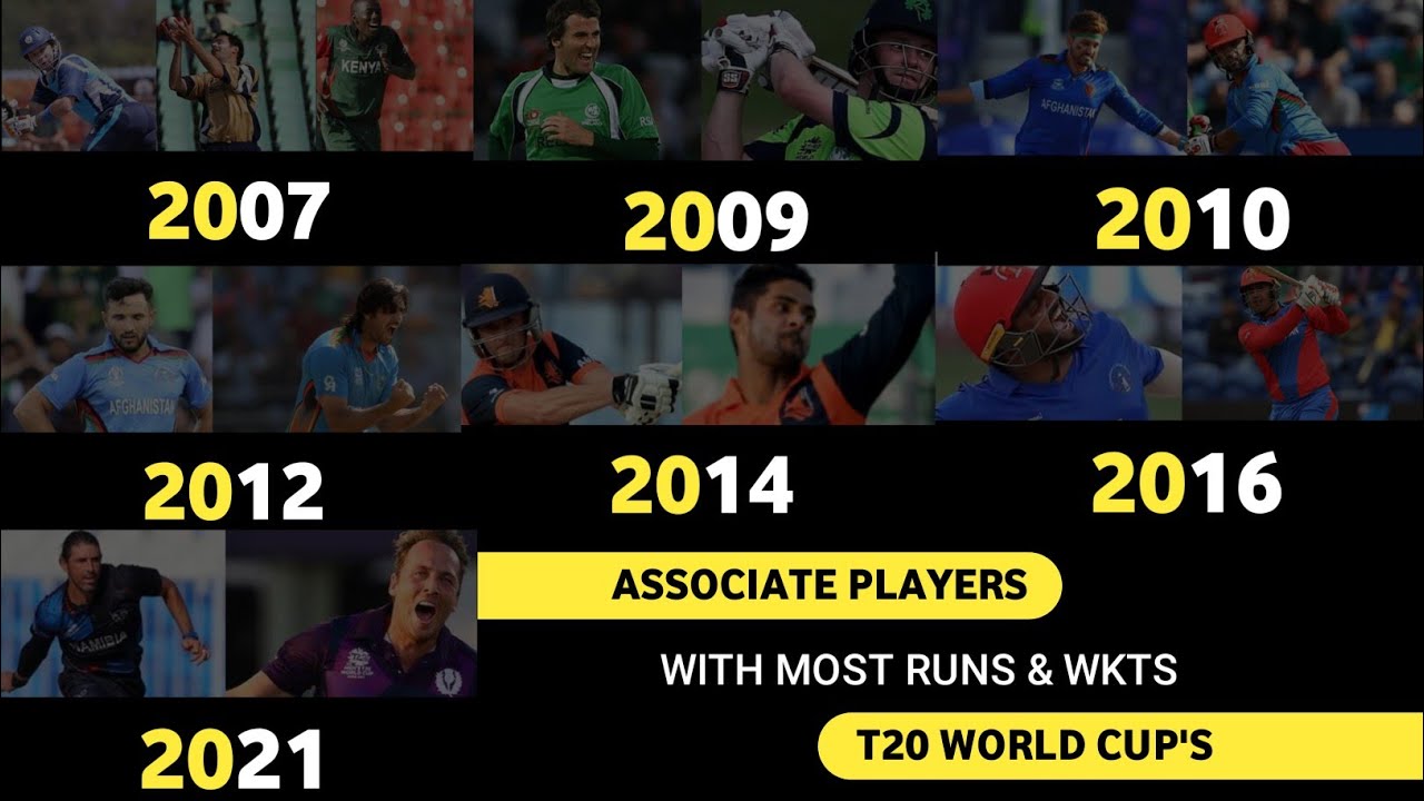 Associate Players With Most Runs & Wickets In Every T20 World Cup From ...