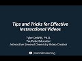 Creating Educational Videos: Tips and Tricks