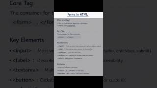 Form In HTML