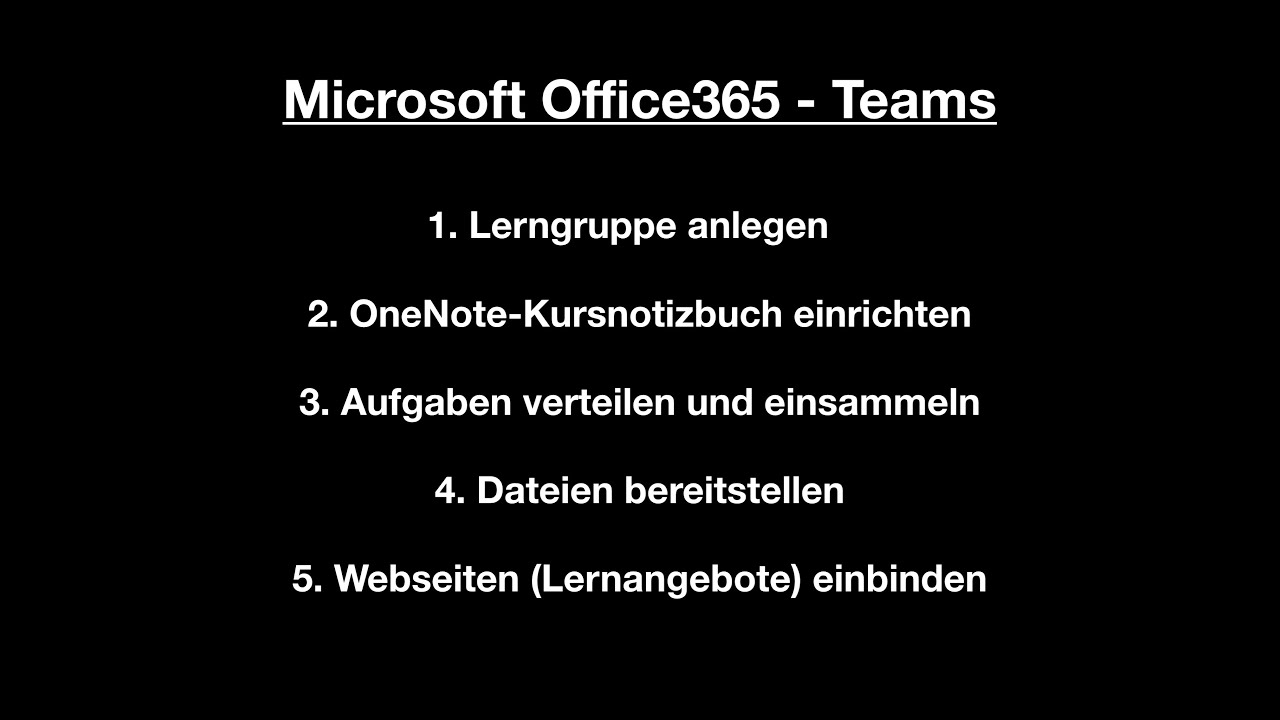 ⁣Office365 Teams in der Schule