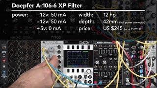 Doepfer A-106-6 XP Filter 1/4: overview (LMS Eurorack Expansion Project)