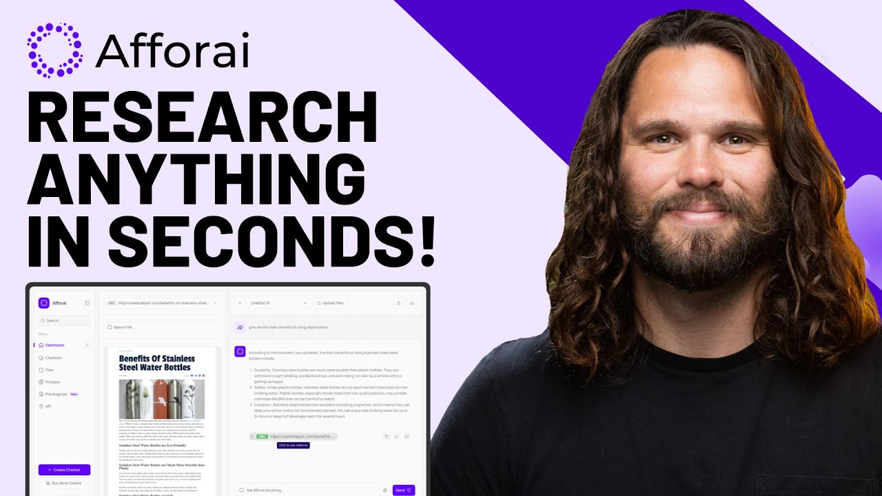 Outline Video Trustworthy AI Research In Seconds with Afforai