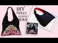 DIY NEW TREND TOTE BAG // Vintage Cute Handbag Tutorial Easy to Sew
