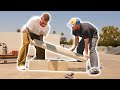 Installing a diy parking block ledge  keen ramps builds street spots