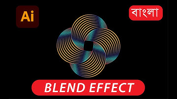 How to make blend design in adobe illustrator bangla tutorial