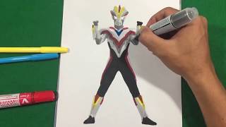 Mewarnai Ultraman Geed Api Abadi - GAMBAR MEWARNAI HD