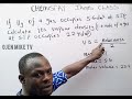 Simple step to calculate vapour density. Most likely JAMB question.