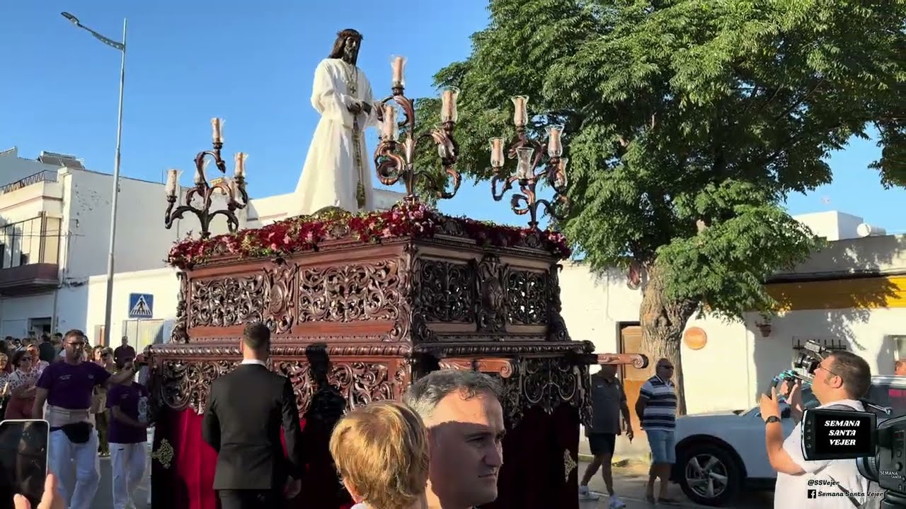 PROCESIÓN EXTRAORDINARIA 75 ANIVERSARIO FUNDACIONAL SEÑOR MEDINACELI, BARBATE AGOSTO 2025 [4K]