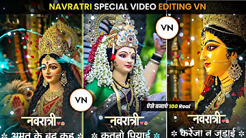 🌸 Navratri Special Video Editing | VN Editing Tutorial | Durga Maa Status 2025 🌸