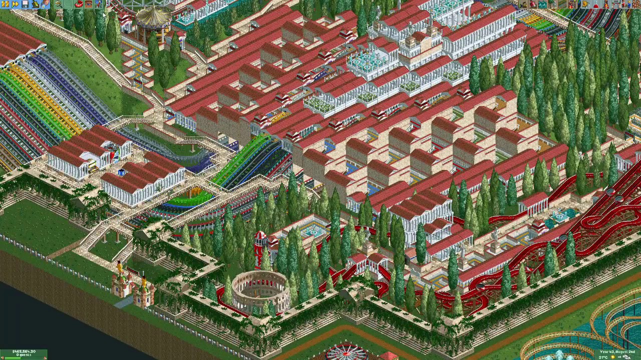 Decuple (10-way Dueling) Wooden Roller Coaster Park Update #3 - YouTube