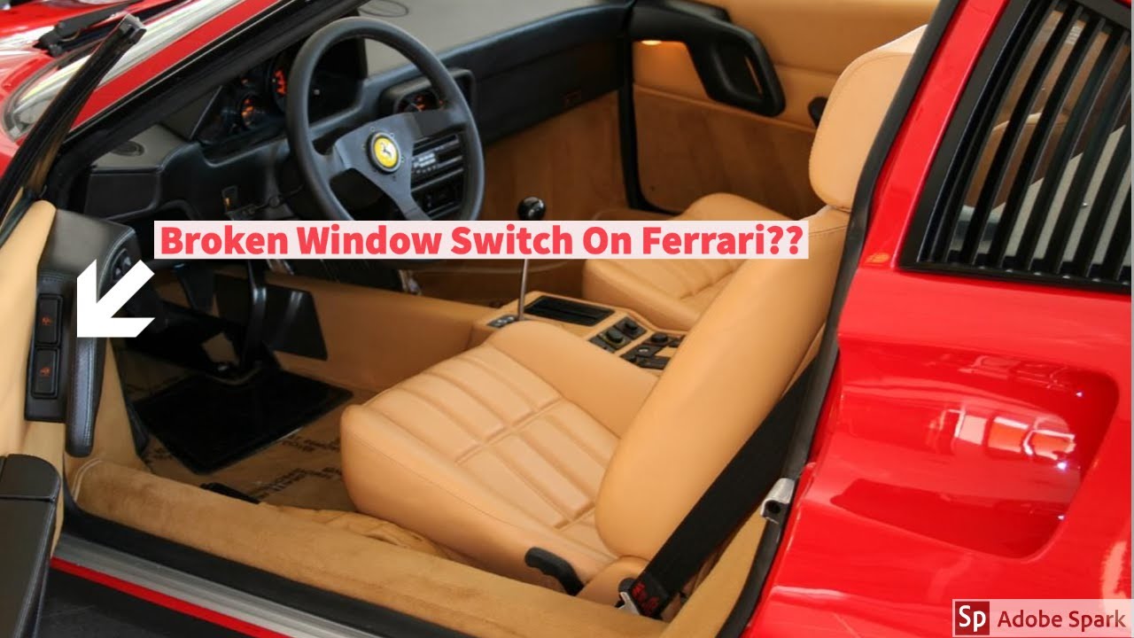 Ferrari 328 Window Switch Restoration and Repair - YouTube