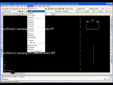 AutoCAD 2007 Basic Tutorial part2 YouTube