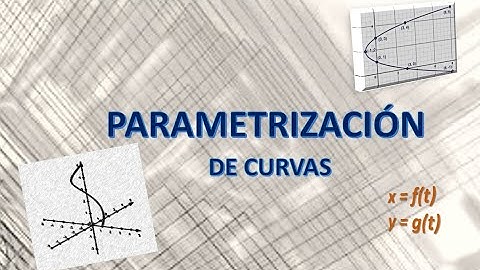 Parametrización de curvas - ecuaciones paramétricas