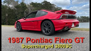 The History of this 1987 Pontiac Fiero GT  4th Owner  3800sc Supercharged L67