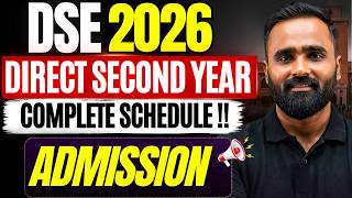 DIRECT SECOND YEAR | Complete Schedule !! | Admission 2026 | Pradeep Giri Sir