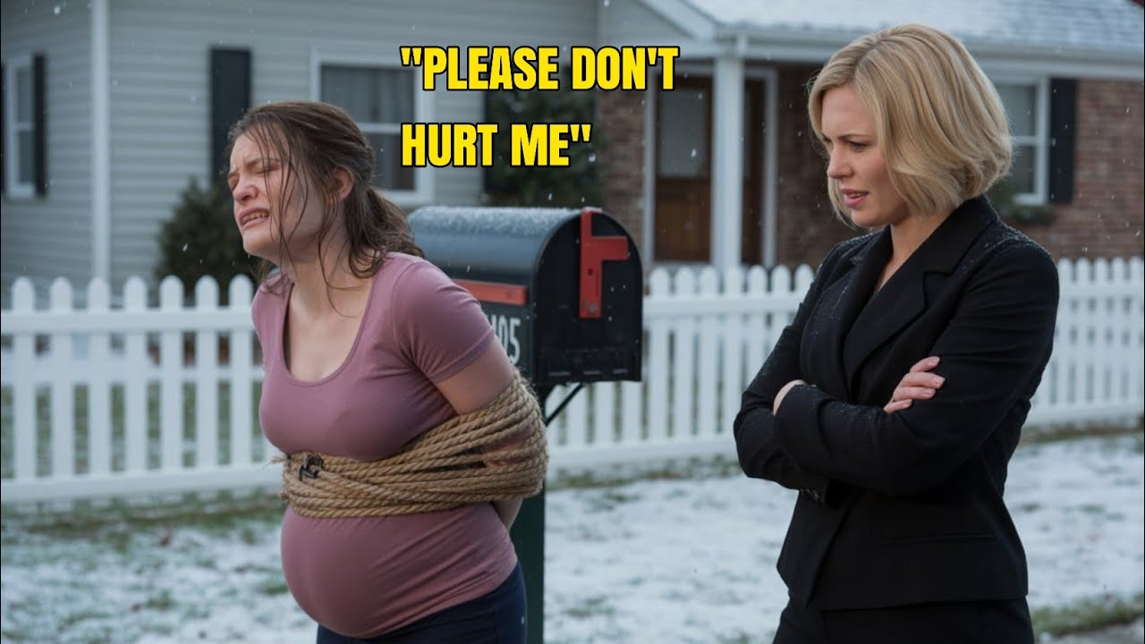 “HOA Karen Tied a Pregnant Woman to a Mailbox — Left Her in the Cold to Suffer!”