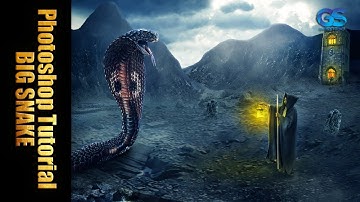 Big Snake Photo Manipulation Photoshop