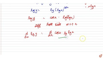 Differentiate the functions given w.r.t. x: `(logx)^(cosx)`...