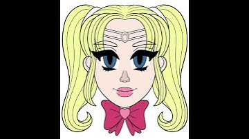 Sailor Moon Fanart with Procreate #animeart #digitalart #timelapse #illustration