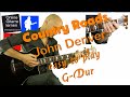 Country Roads G Dur - easy to play Gitarre lernen | Gitarre lernen Anfänger 🎸