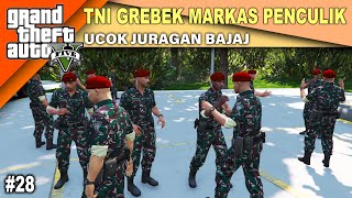 Baret Merah Berhasil Bekuk Gerombolan Penculik - UCOK JURAGAN BAJAJ - GTA 5 REAL LIFE #28