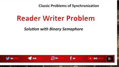 Reader writer problem solution with Binary Semaphore