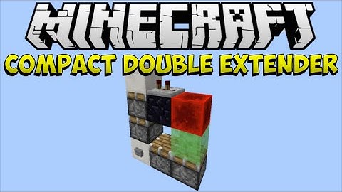 [1.8]Minecraft: Smallest Vertical Double Piston Extender