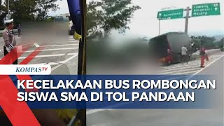 Bus Rombongan SMA 1 Porong Kecelakaan di Tol Pandaan Malang, 2 Tewas