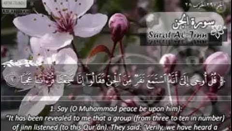 سوره الجن مترجم على الانجليزي كملهSURAT AL Jinn