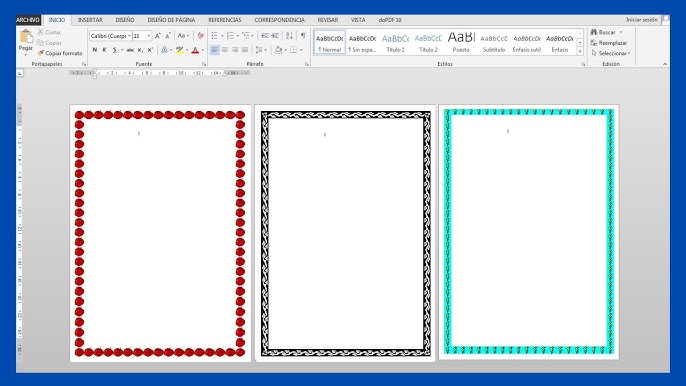 Bordes De Mariposa Para Microsoft Word