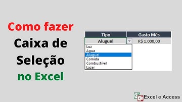 Como fazer caixa de seleção no Excel