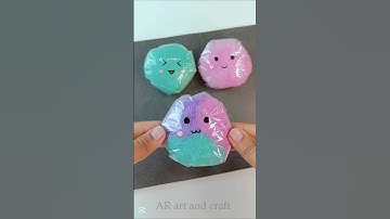 Cute DIY no paper squishy 💕 #shorts #youtubeshorts #art #craft #squishy
