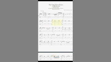 Thumbnail of The Volga River Flows - M.Fradkin (1914 - 1990) arr for Acoustic Guitar