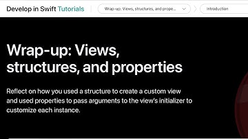 Develop in Swift | Views, structures, and properties | Wrap-up