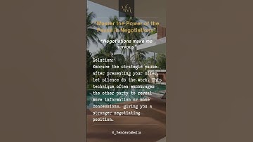 Master the Power of the Pause in Negotiations  #digitalmarketing#realestatemarketing #leadgeneration